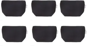 100% Cotton 12oz Canvas Zipper Cosmetic Makeup Jewlery Pouch Coin Cash Purse Change Holder 6-pack