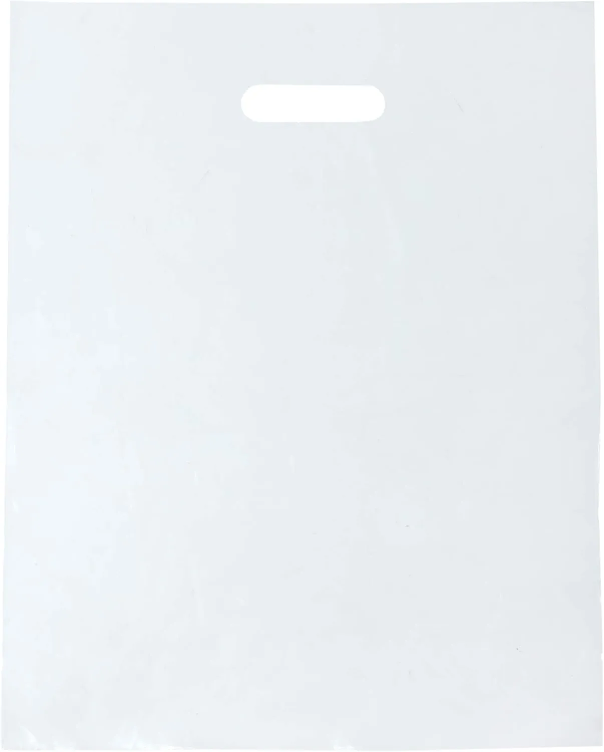 1000 Clear Plastic Bags with Handles - 9"x12" Glossy Retail Bags for Shopping, Clothing and Trade Show