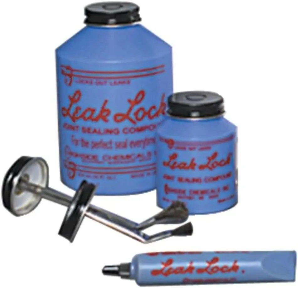 10004 Leak Lock 4 Ounce Brush-Top Plastic Jar