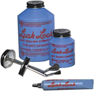 10004 Leak Lock 4 Ounce Brush-Top Plastic Jar