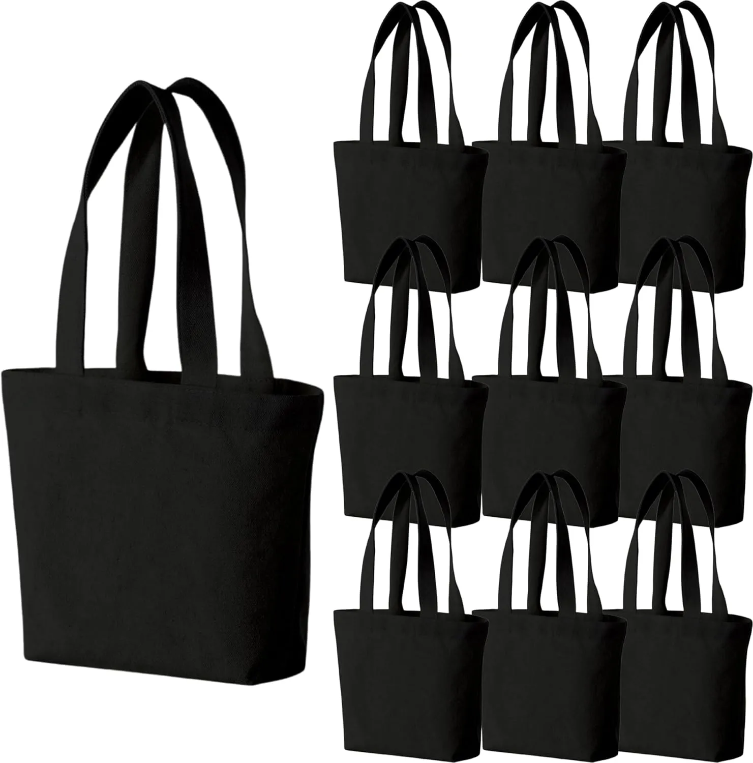1083 Inch Canvas Tote Bags for Kids - Mini Gift Bags for Painting & Crafts