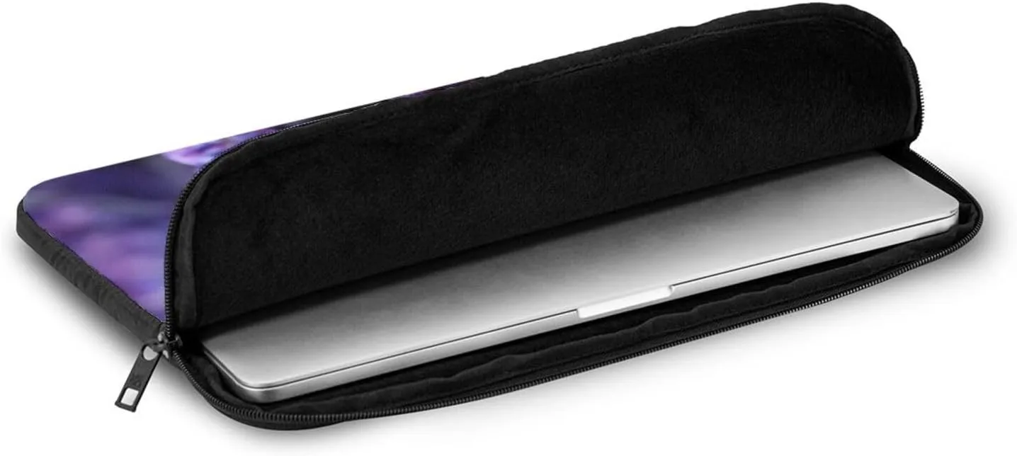 13 Inch Laptop Sleeve Bag Waterproof Shockproof Laptop Case Bag Purple Lavender Colored Flowers Computer Skin Bags Lightweight Tablet Carrying Case