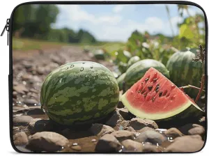 13inch Laptop Sleeve Bag Watermelon on The Ground Laptop Bag Shockproof Computer Carrying Cover Slim Briefcase Handbag