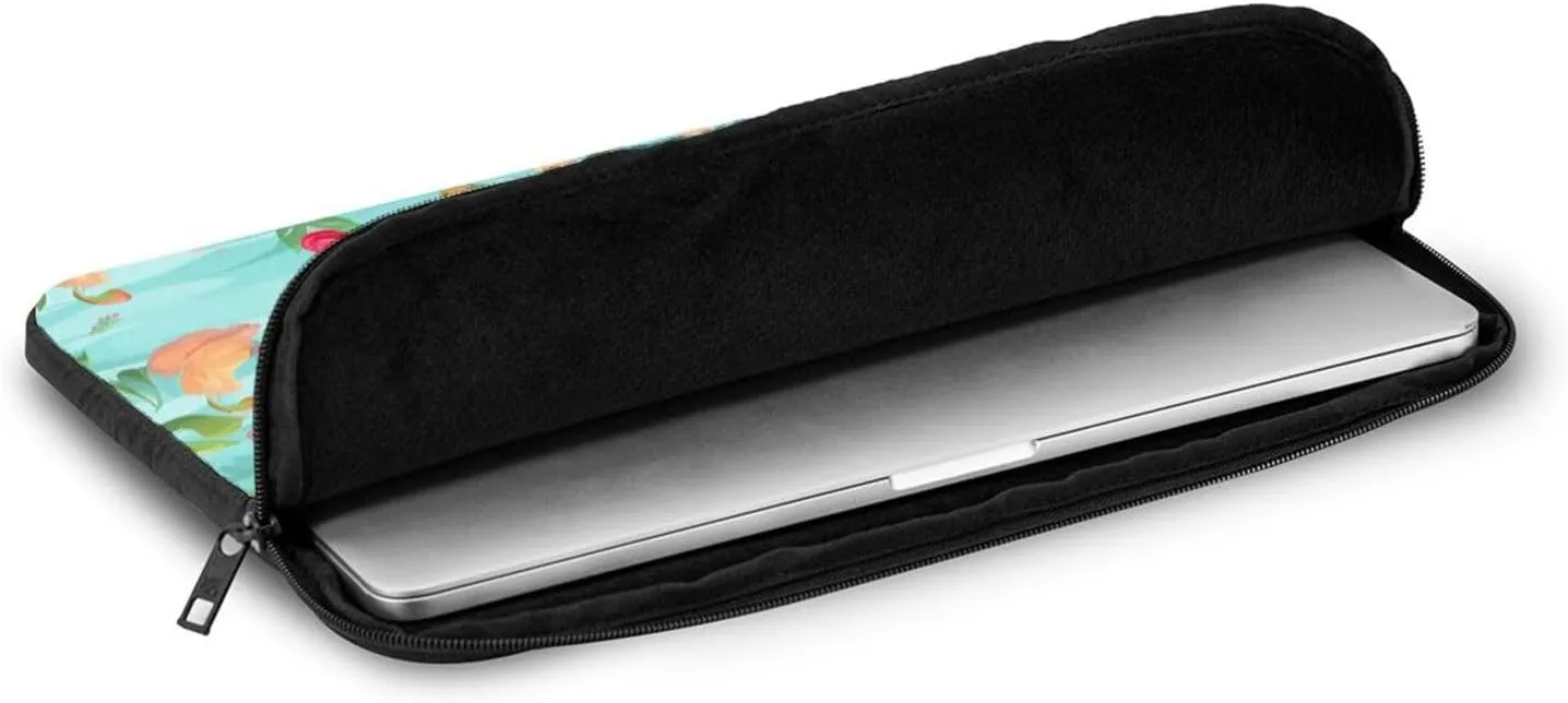 15 Inch Laptop Sleeve Bag Waterproof Shockproof Laptop Case Bag Elegant Flamingo Computer Skin Bags Lightweight Tablet Carrying Case