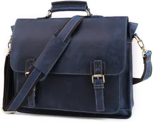 15.6-Inch Retro Laptop Messenger Bag Travel Business Attache Case