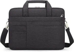 15.6-Inch Travel Laptop Case Shoulder Bag, Waterproof Expandable Computer Messenger Bag