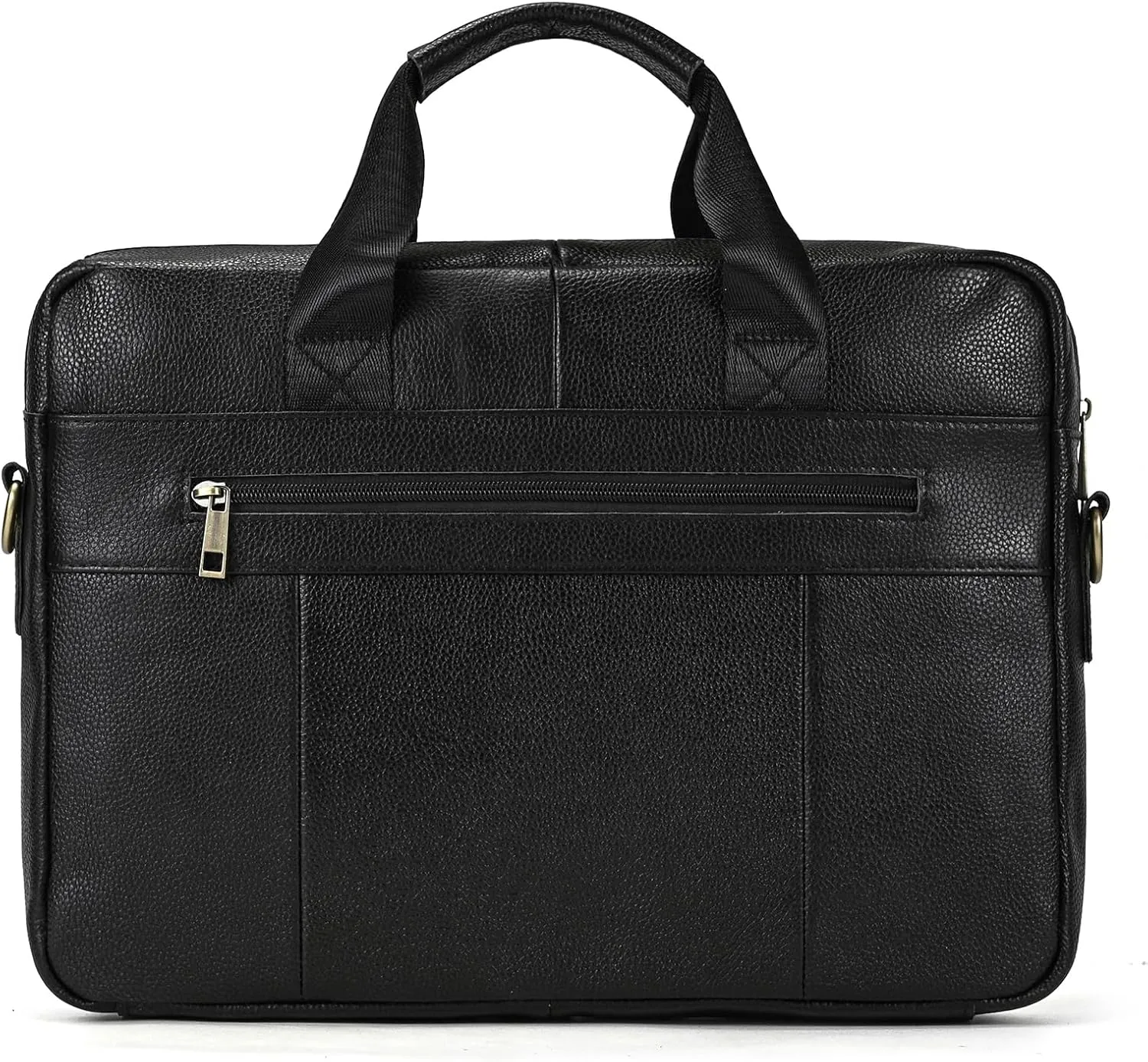 15.6inch Leather Briefcases Laptop Messenger Bags Business Satchel Office Travel Computer Handbag for Men