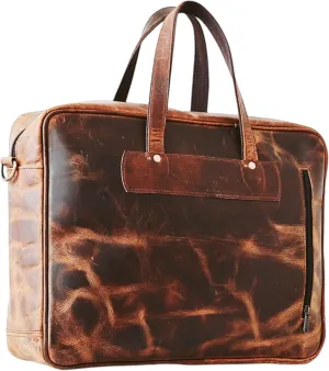 16 Inch Leather briefcases Laptop Messenger Bags for Men and Women Best Office Satchel Bag