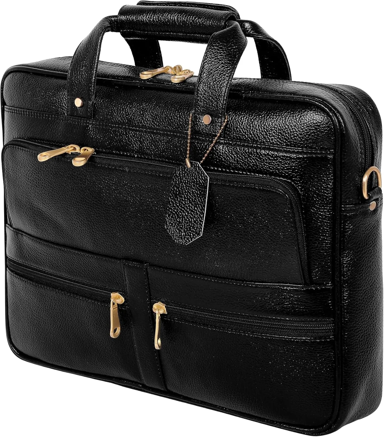 16 Inch Leather briefcases Laptop Messenger Bags for Men and Women Best Office Satchel Bag