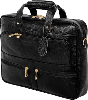 16 Inch Leather briefcases Laptop Messenger Bags for Men and Women Best Office Satchel Bag