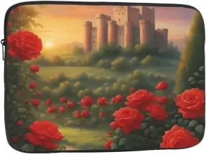 17 Inch Laptop Case Computer Sleeve Shockproof Water-Resistant Notebook Case Bag for Business Travel and Daily Use Distant Castle Prints