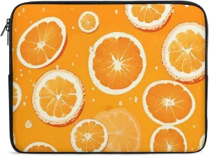 17inch Laptop Sleeve Bag Orange Slices Laptop Bag Shockproof Computer Carrying Cover Slim Briefcase Handbag