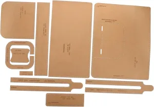 1Set DIY Leather Handbag Template Kit of Precision Patterns for Stylish Casual and Work Use for Crafting Unique Shoulder Bags and Laptop Briefcases