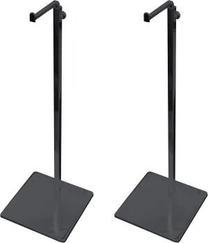 2 Packs Height Adjustable Metal Handbag Purse Stand, Wig Jewelry Bags Handbag Display Stand Holder (Black)