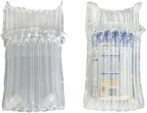 20 Pack Milk Powder Can Protector Travel Transport Inflatable Column Packaging Air Bags Air Filled Column Shockproof Cushioning with 1 Pump Random Colour