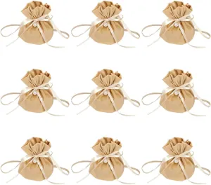 20 Pcs Round Bottom Drawstring Velvet Gift Bags Jewelry Pouches with Pearl Bead,for Wedding Favors,Christmas,Party Favors,Birthday,Champagne