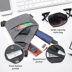 2025 NEW Anti Theft Travel Bag Cross Body Men's and women's Shoulder Bags for Travel, Sport, Work(Grey,Left Shoulder)