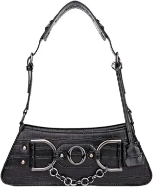 2025 Trendy Underarm Shoulder Bag Women Y2K Handbag Rivet Punk Hobo Studded Purse Vintage Designer Chain Crossbody Bags