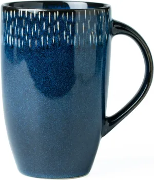 21 OZ Large Ceramic Coffee Mug, Jumbo Coffee Mugs, Big Tea Cups with a Large Handle for Office and Home, Microwave and Dishwasher Safe (21 OZ Star Blue)