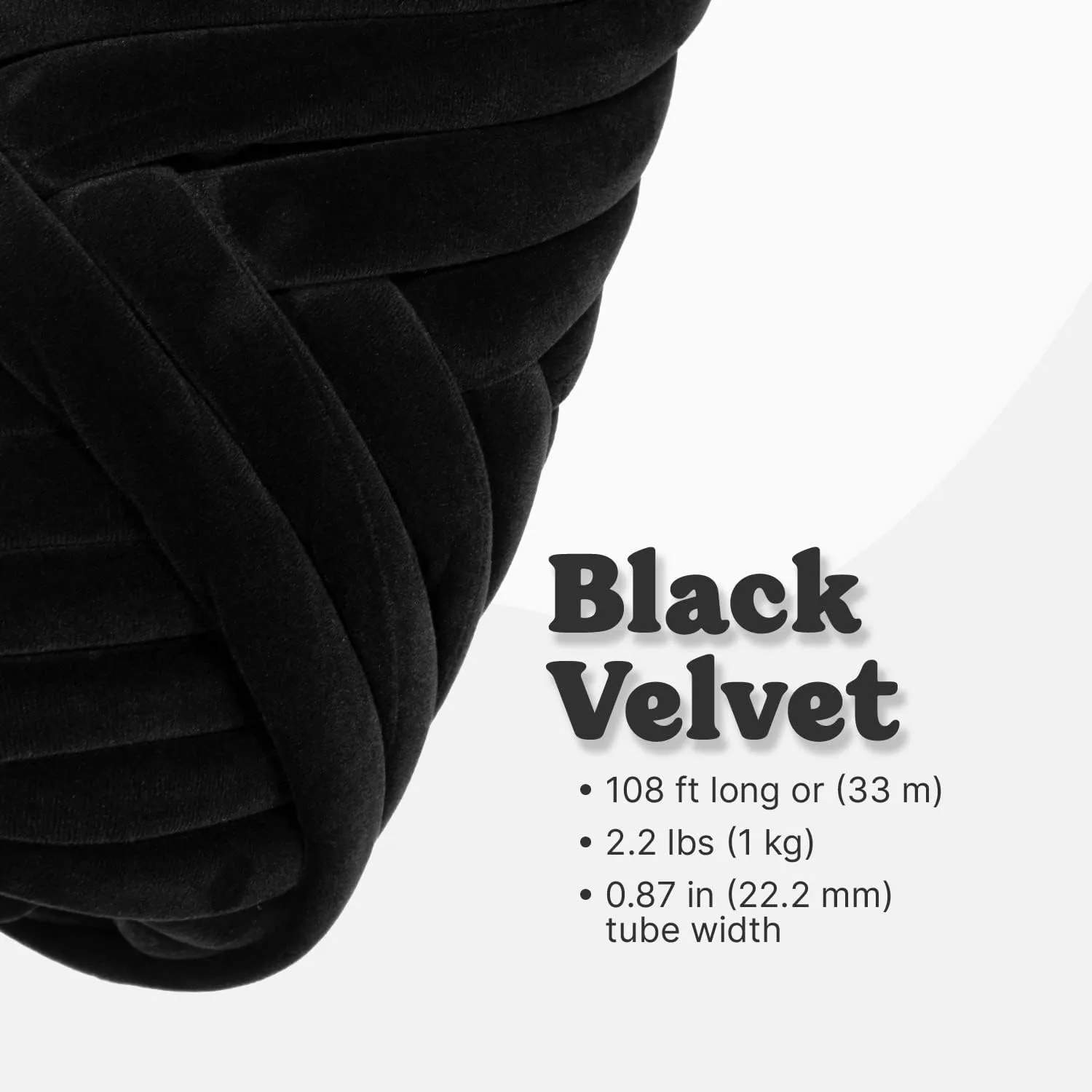 2.2 LBS of Super Soft Velvet Bulky Yarn for Hand Knitting Blanket, Pillows, Handbag, DIY, Black, 36 Yards, Arm Knitting Yarn for Chunky Braided Knot Throw Blanket, Weave Craft Crochet