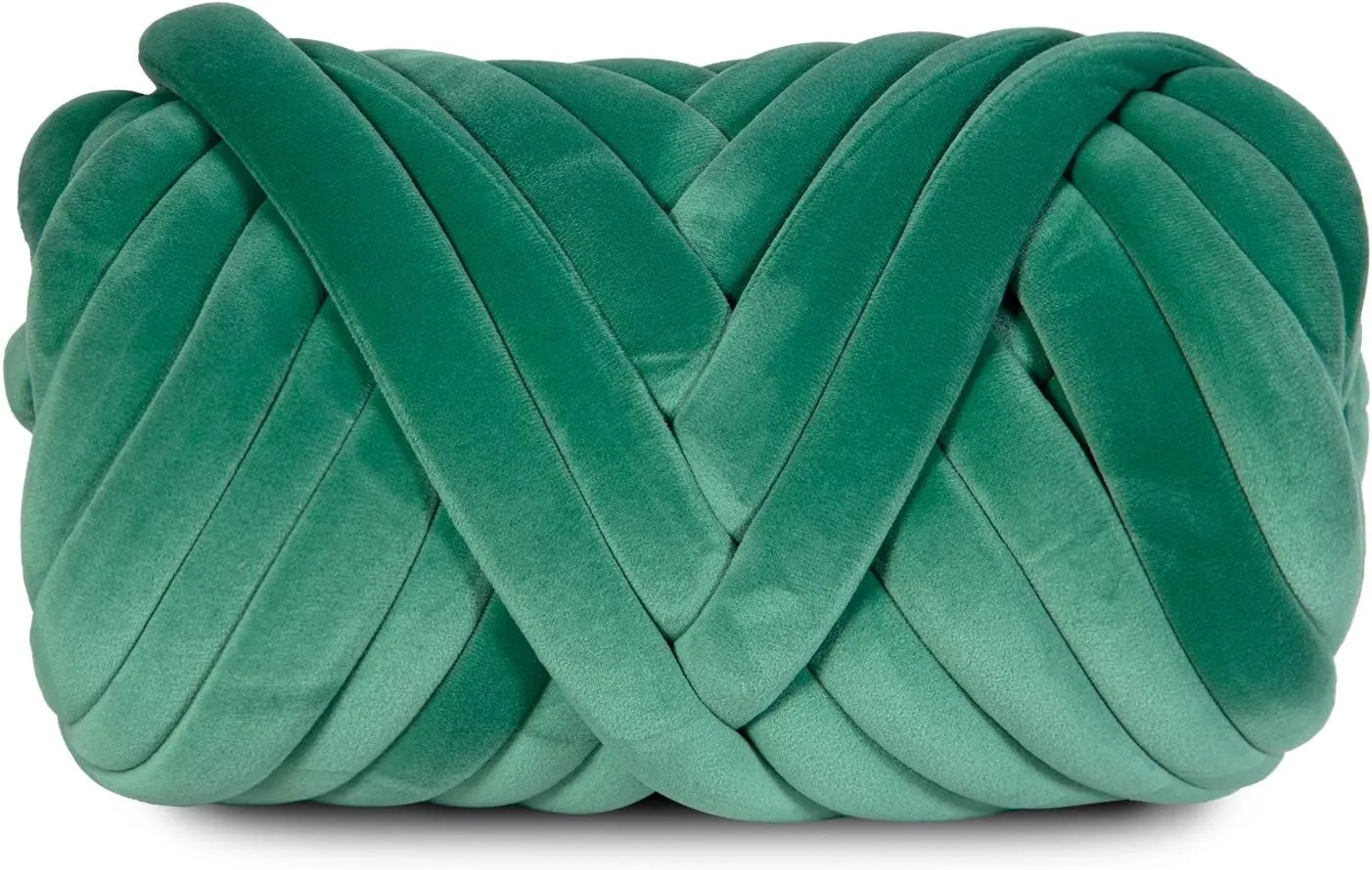 2.2 LBS of Super Soft Velvet Bulky Yarn for Hand Knitting Blanket, Pillows, Handbag, DIY, Pine Green, 36 Yards, Arm Knitting Yarn for Chunky Braided Knot Throw Blanket, Weave Craft Crochet