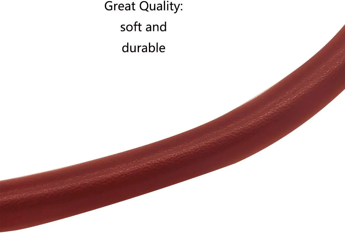 2pcs 16" Leather Replacement Shoulder Strap for Handbags Purse Bags Laptop Bag—Burgundy Leather and Golden Clasp