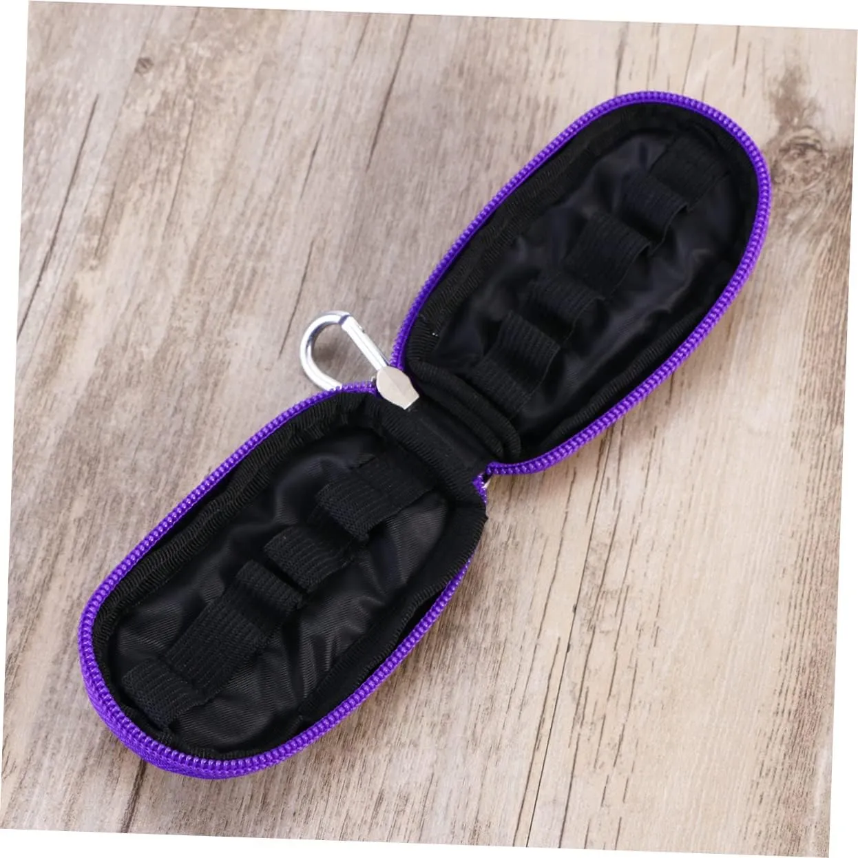 2pcs Chain Organizer Makeup Bag Case-Rosy Zippers Oil Red Pendant Ring Diffuser Home Perfume Bottle, Purplex2pcs, mediumx2pcs