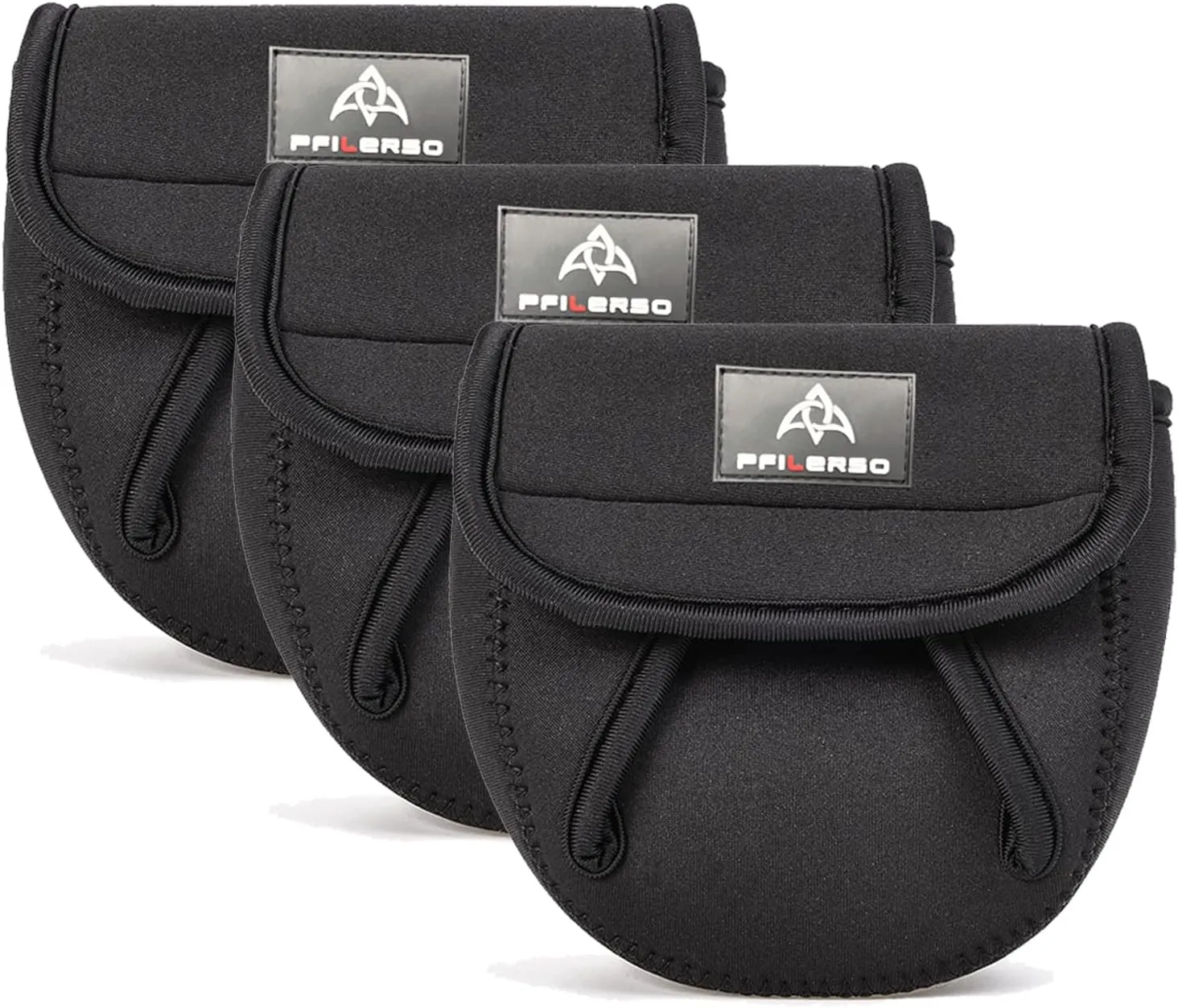 3Pcs Fishing Spinning Reel Covers Bag Baitcasting Trolling Fishing Reel Protective Case Pouch Sleeve Gloves Fishing Bags Fits 1000-8000 Series Reel 3Size (Big-3Pack)