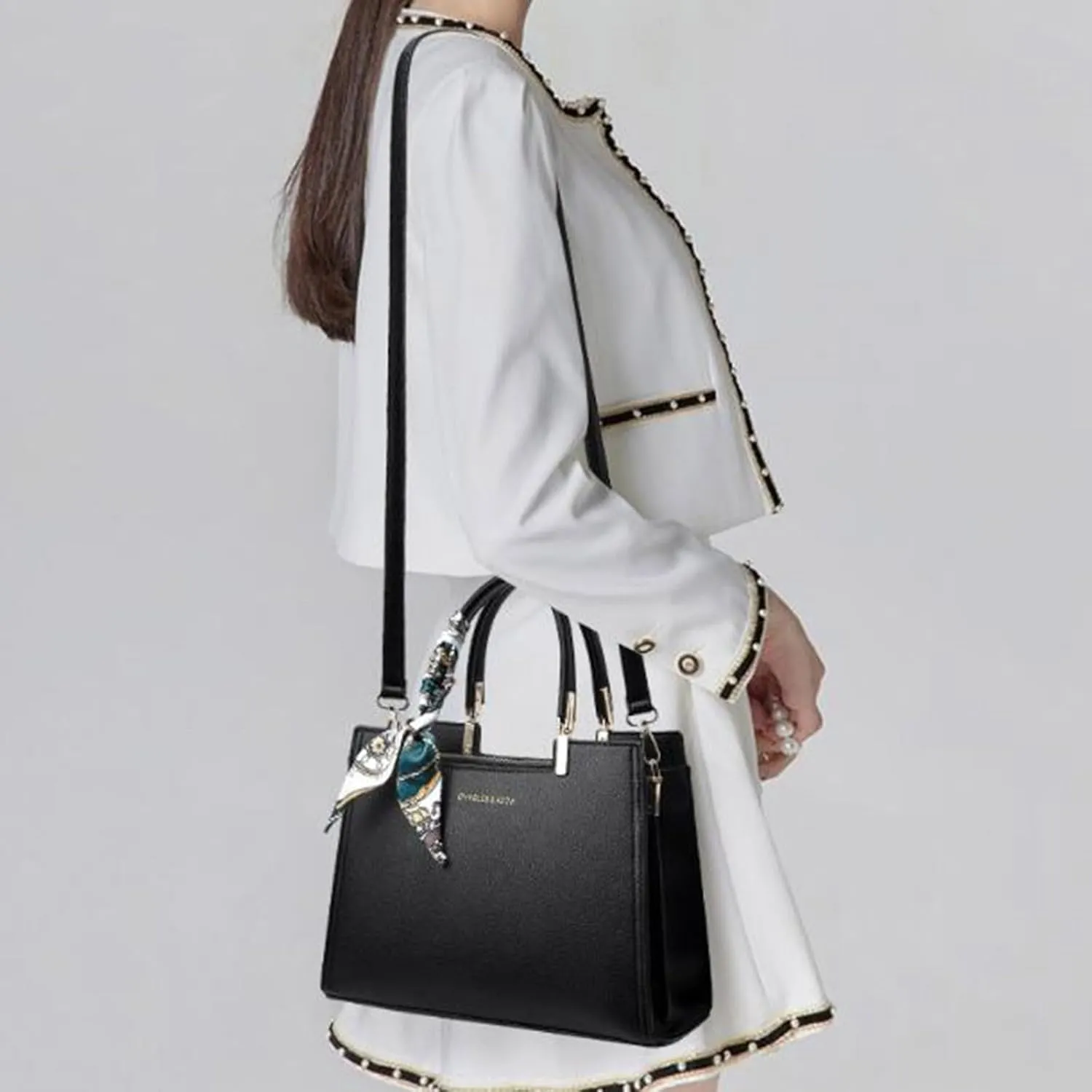 3pcs Purses for Women Tote Bag and Wallet Set Shoulder Satchel Handbags Women's Novelty Bucket Shoulder Bag