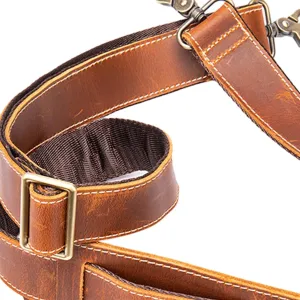 3X Leather Bag Strap, Cross Body Strap, Purse Strap, Stylish Shoulder Bag Strap with Metal Hook for Briefcase Bag Accessories