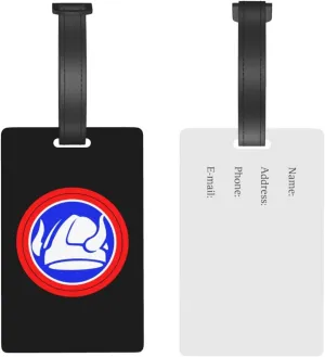 47Th Division Shoulder Patch Luggage Tags for Suitcases Travel Tags ID Labels for Women Men Travel Bag Luggage Accessories