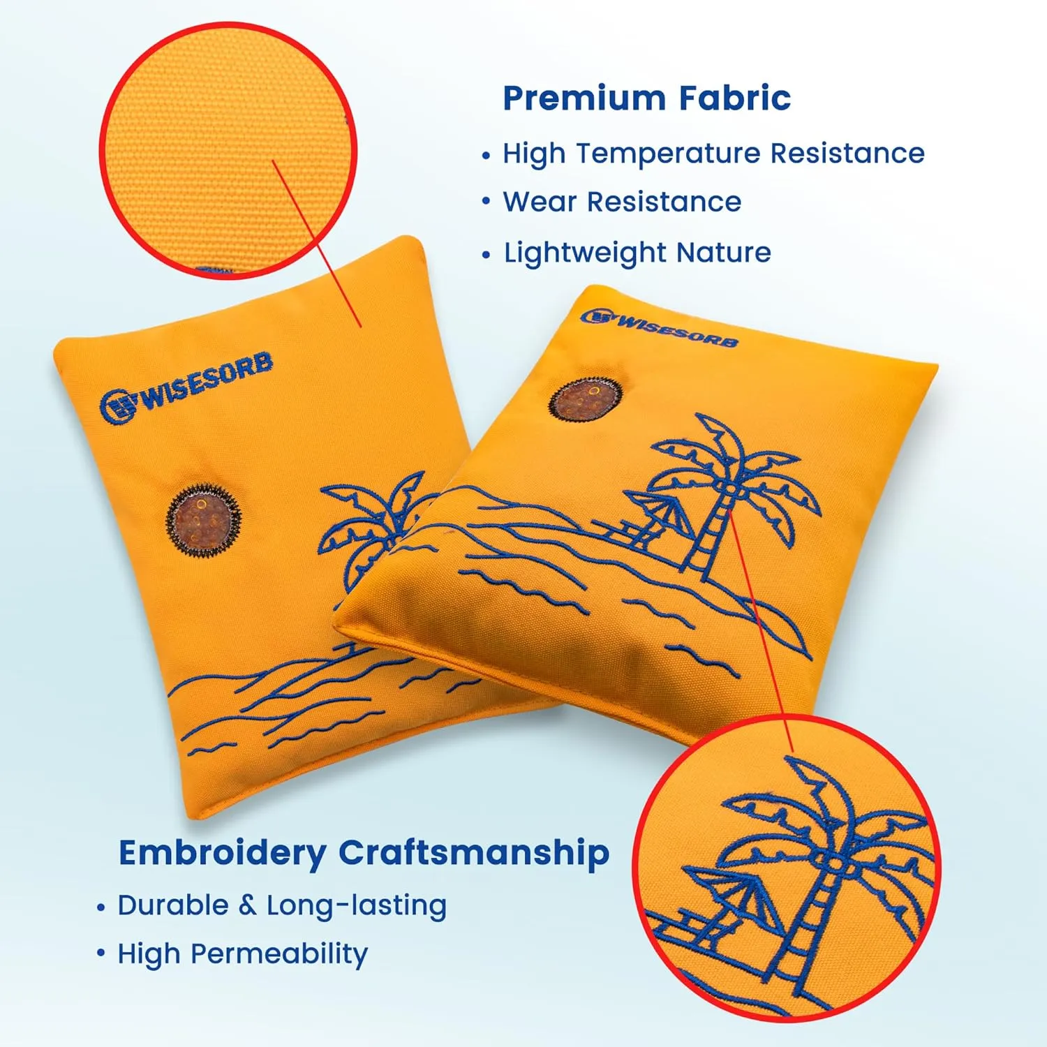 500g 2pcs Rechargeable Car Dehumidifier Moisture Absorbers Bags, Reusable Desiccant Color Indicating Silica Gel Packets, Microwave Reactivated Visible Desiccant Packs for Car Closet Basement