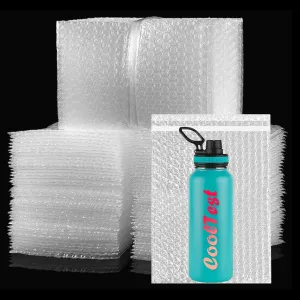 50PCS 6" x 10" Self-Seal Clear Bubble Cushioning Wrap Bag, Double Wall Shockproof Bubble Pouches Bag Protective Storage for Moving, Shipping, Packing and Storage