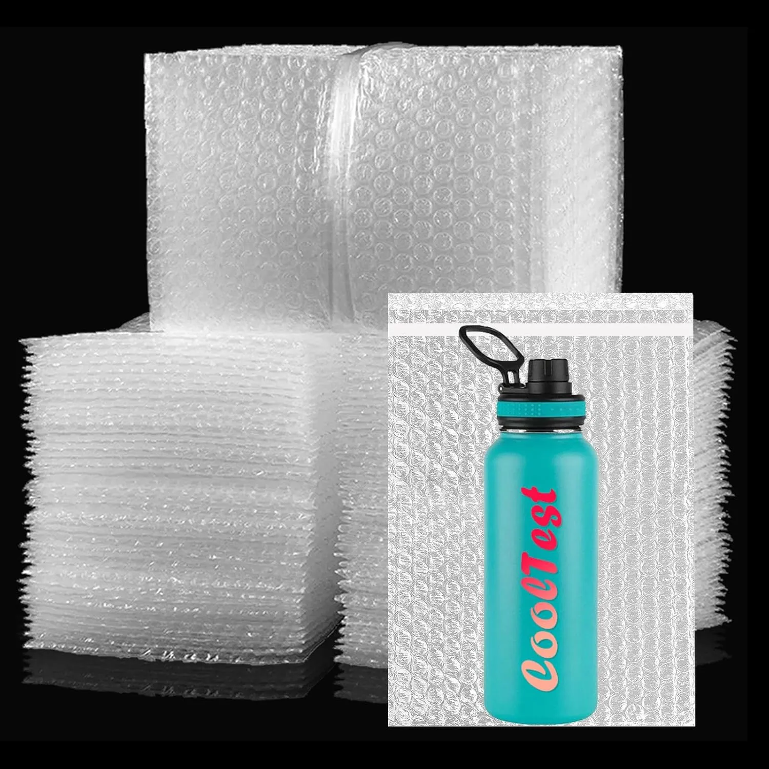 50PCS 6" x 10" Self-Seal Clear Bubble Cushioning Wrap Bag, Double Wall Shockproof Bubble Pouches Bag Protective Storage for Moving, Shipping, Packing and Storage
