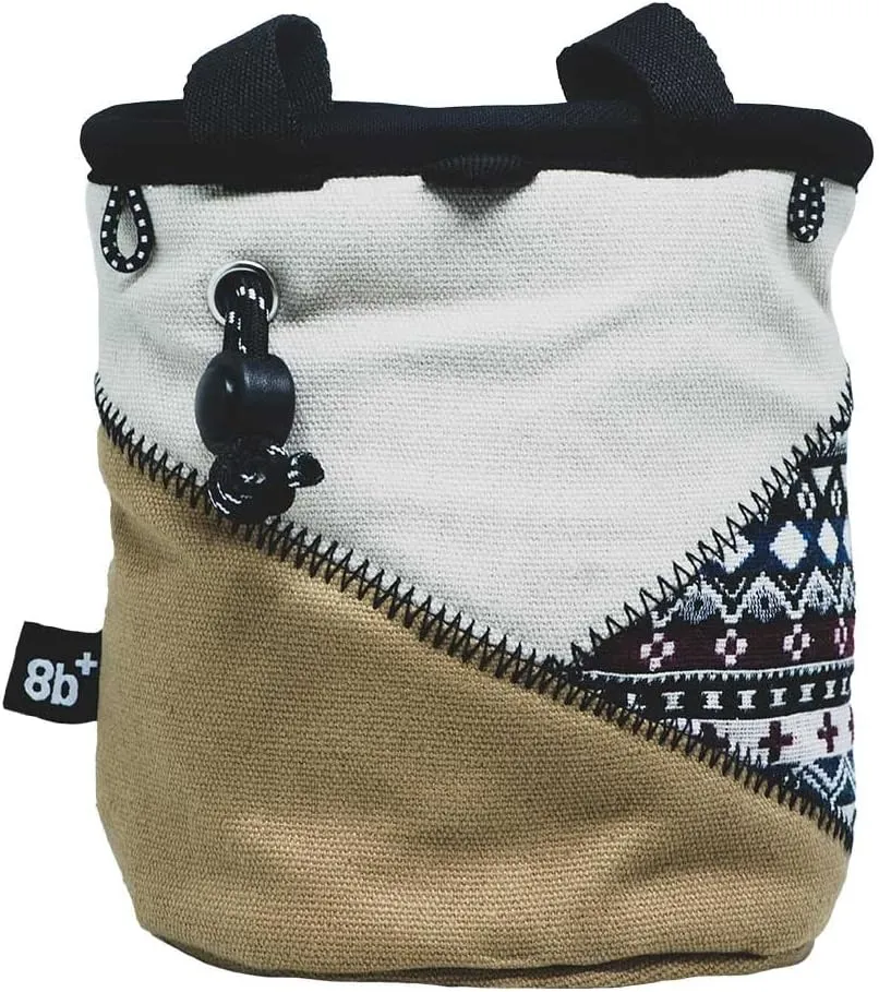 8BPLUS PROBAG - Chalk Bag for Climbing & Bouldering - Belt, Carabiner and Giftbox Included - Wide Opening - Brush Holders for Left & Right Handers
