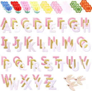 99 Pcs Embroidered Patches Random Assorted Styles Iron-on/Sew-on Patches for Schoolbag, Picnic Basket