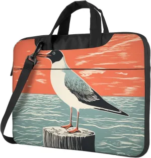 Abstract Gull Boho Minimalism Laptop Bag Laptop Case 15.6 Inch Computer Bags Padded Sleeve Cover For Women Men