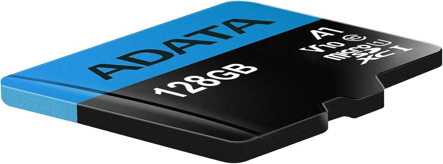 ADATA Premier 128GB MicroSDHC/SDXC UHS-I Class 10 V10 A1 Memory Card with Adapter Read up to 100 MB/s (AUSDX128GUICL10A1-RA1)