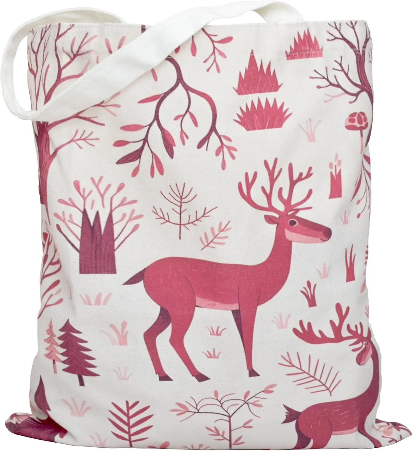 Aesthetic Canvas Tote Bag for Women, Cute Canvas Bag with Inner Pocket, Book Tote Canvas Reusable Grocery Bag