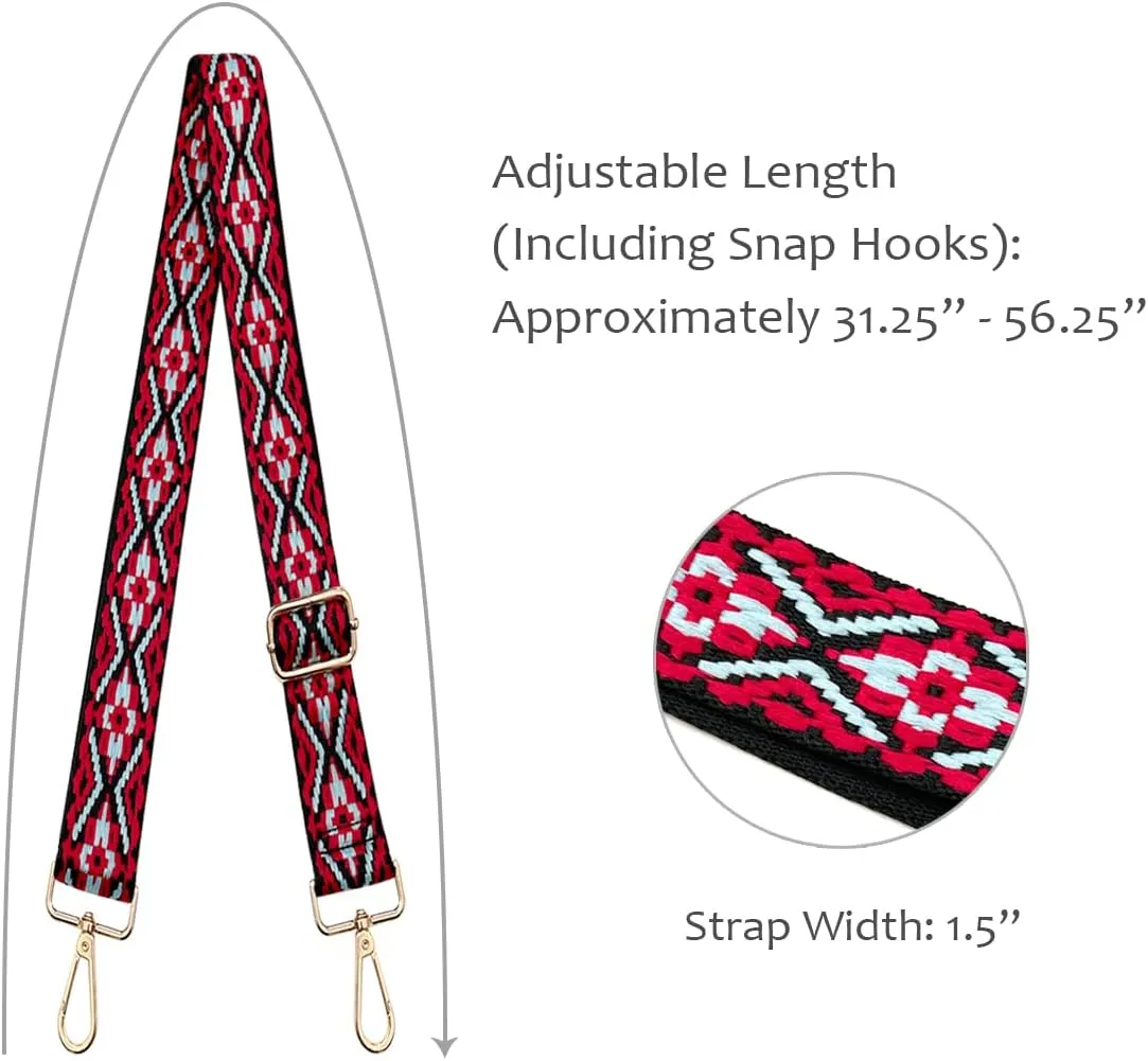 allydrew Replacement Purse Strap, Adjustable Wide Shoulder Bag Strap