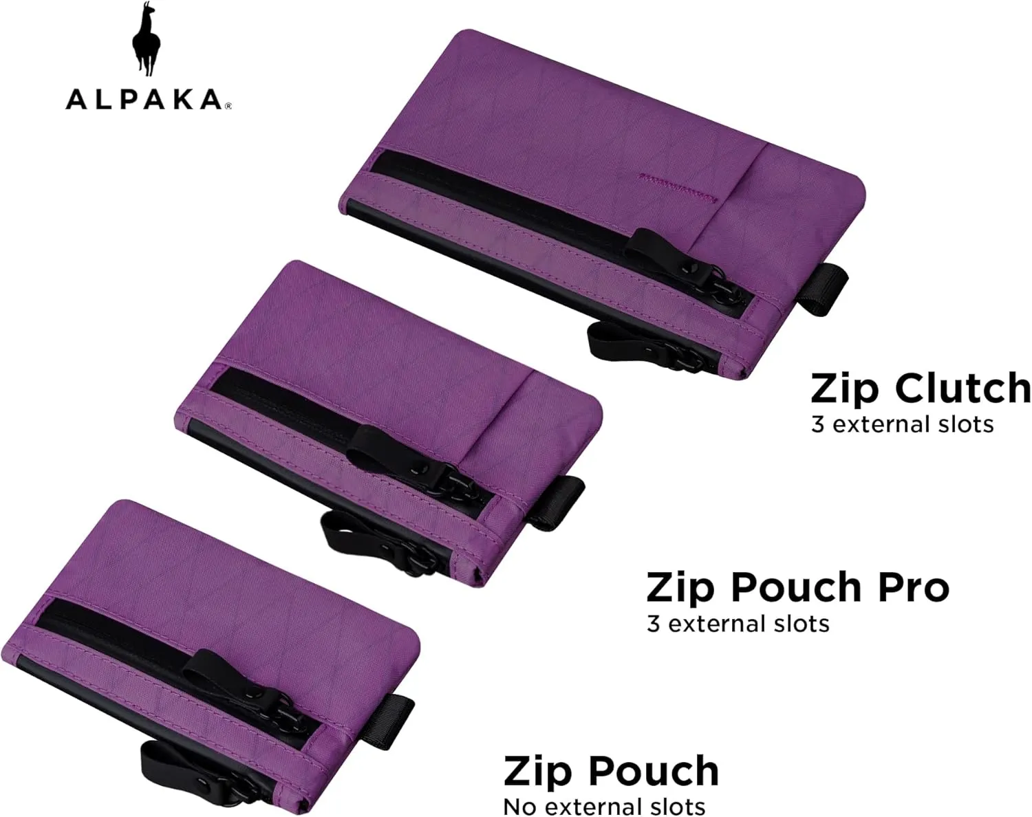 ALPAKA Zip Pouch Pro - Minimalist Zipper Wallet - with RFID Blocking ID Card Holder Wallet with Zipper for Men with Multi-tool Slot