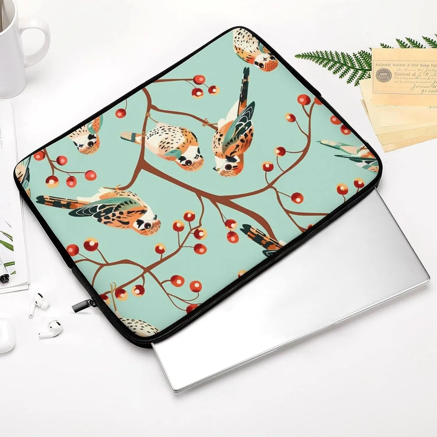 American Kestrel Pattern Laptop Sleeve Bag Waterproof Shockproof Notebook Cover Tablet Carrying Sleeve Case 13inch