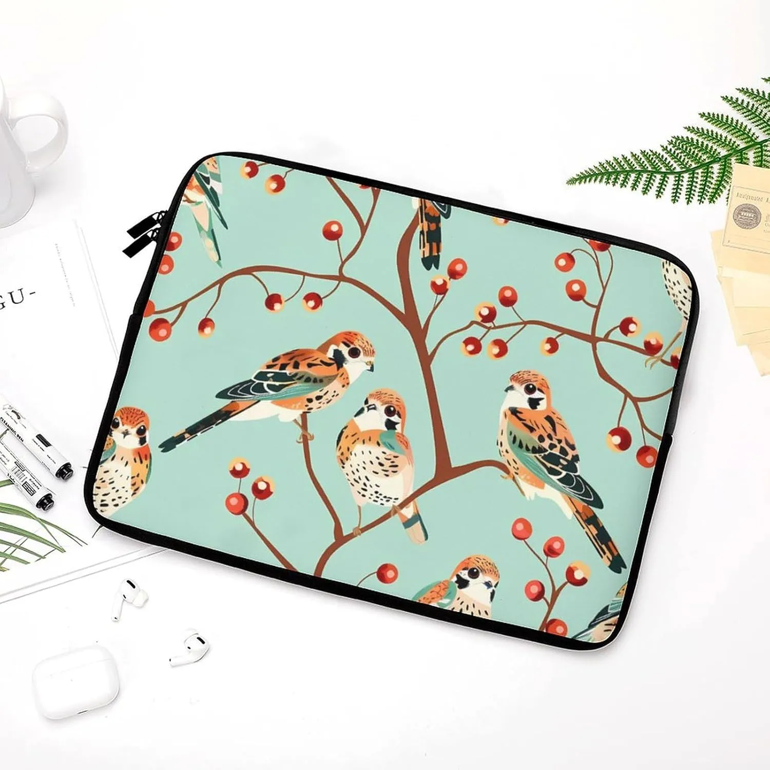 American Kestrel Pattern Laptop Sleeve Bag Waterproof Shockproof Notebook Cover Tablet Carrying Sleeve Case 13inch