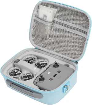 Anbee Shoulder Bag for DJI Neo Drone Fly More Combo, Accessories Storage Hard Carry Case Travel Handbag (Sky Blue)