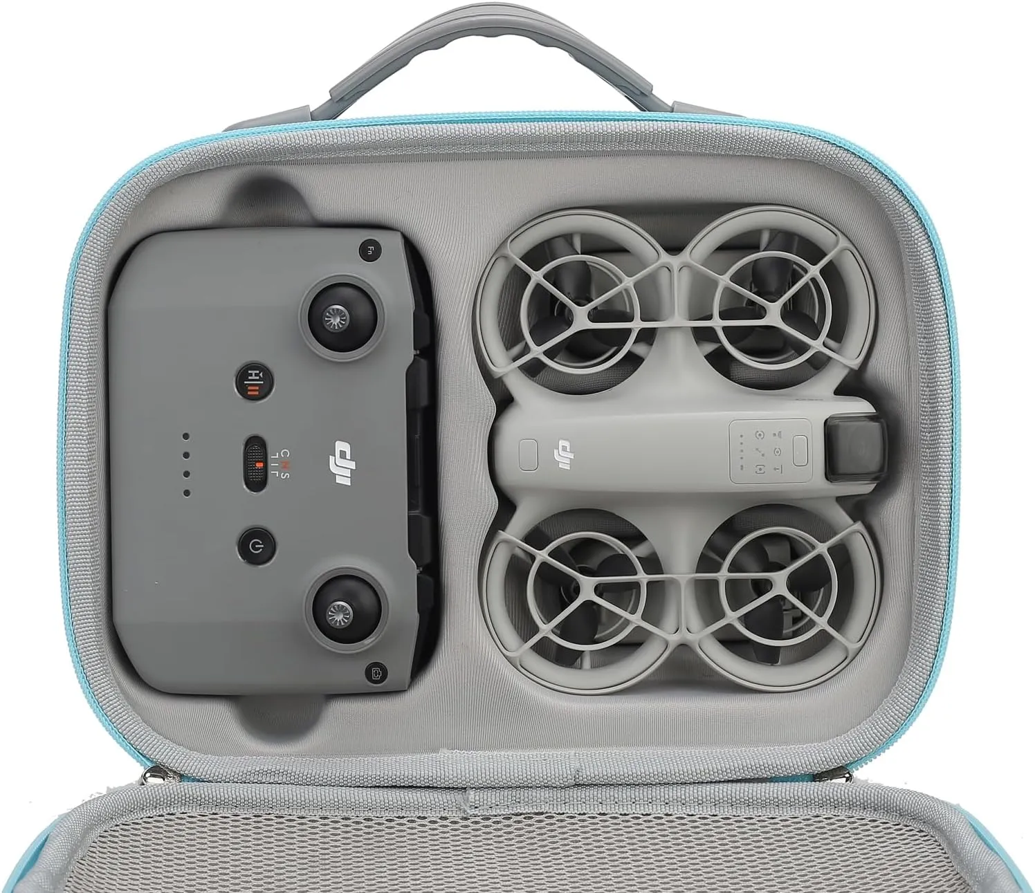 Anbee Shoulder Bag for DJI Neo Drone Fly More Combo, Accessories Storage Hard Carry Case Travel Handbag (Sky Blue)