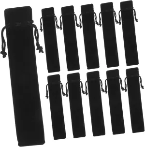 Angoily Flannel Pencil Case Drawstring Fashionable Pen Bag for Fountain Pens Pencil Pouch for Office School Travel