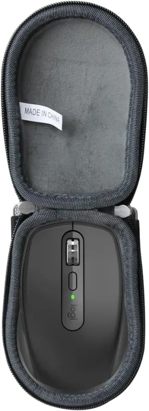 Anleo Storage Case for Logitech MX Anywhere 3S / Anywhere 3 / Anywhere 2S / Anywhere 2- IP54 Waterproof Cover with Shockproof Design & Carabiner Hook （Black）