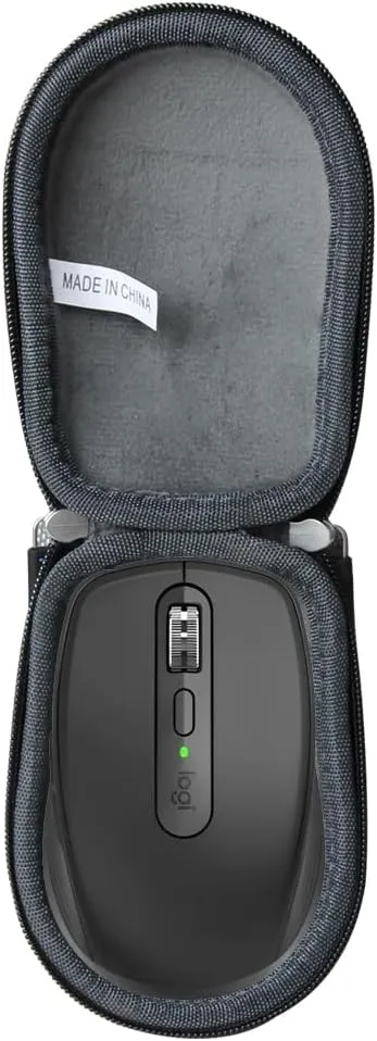Anleo Storage Case for Logitech MX Anywhere 3S / Anywhere 3 / Anywhere 2S / Anywhere 2- IP54 Waterproof Cover with Shockproof Design & Carabiner Hook （Black）