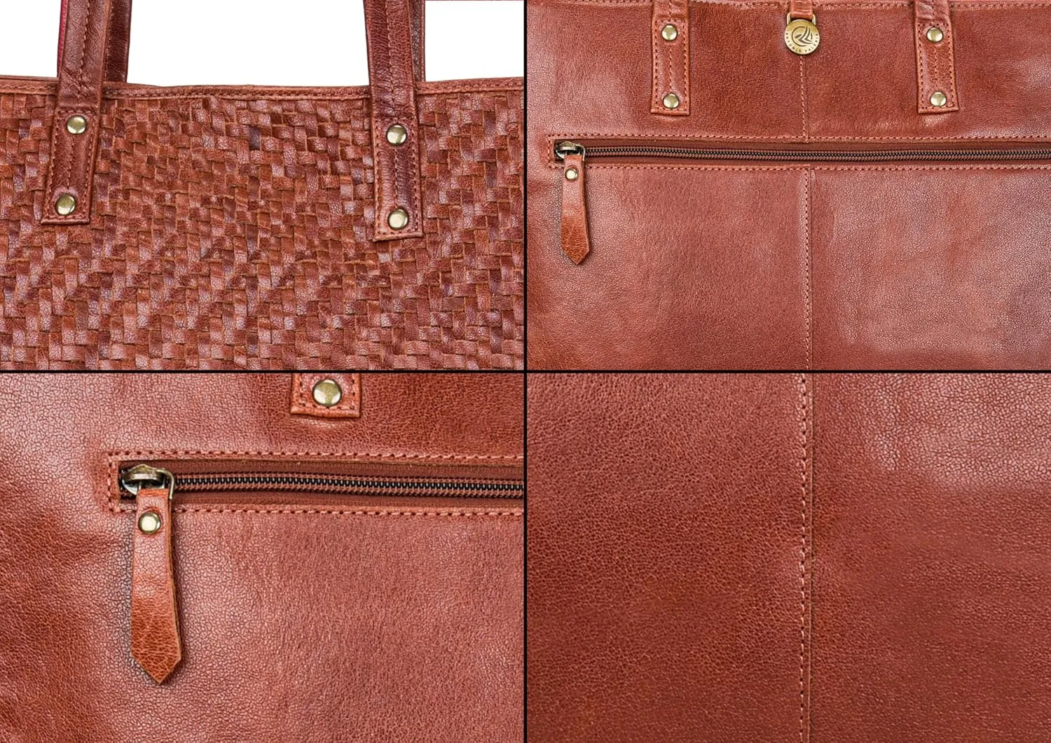 ANTONIO VALERIA Avery Leather Tote/Top Handle Shoulder Bag for Women