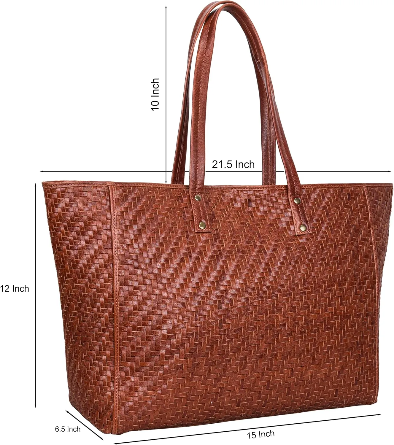 ANTONIO VALERIA Avery Leather Tote/Top Handle Shoulder Bag for Women